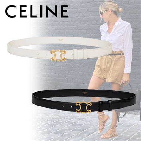 celine belt farfetch|celine triomphe style belt.